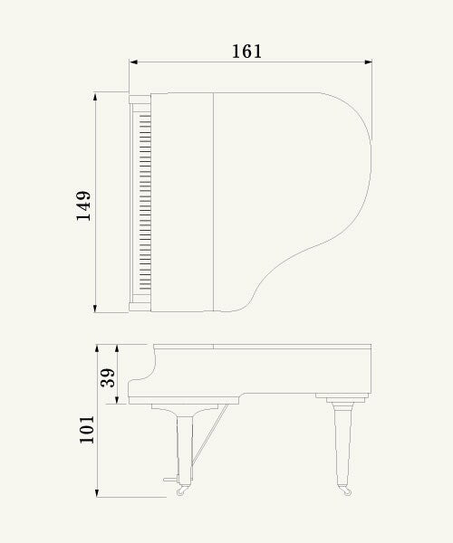 Piano de Cola 161cm C1XPE (Negro Brillante) Yamaha