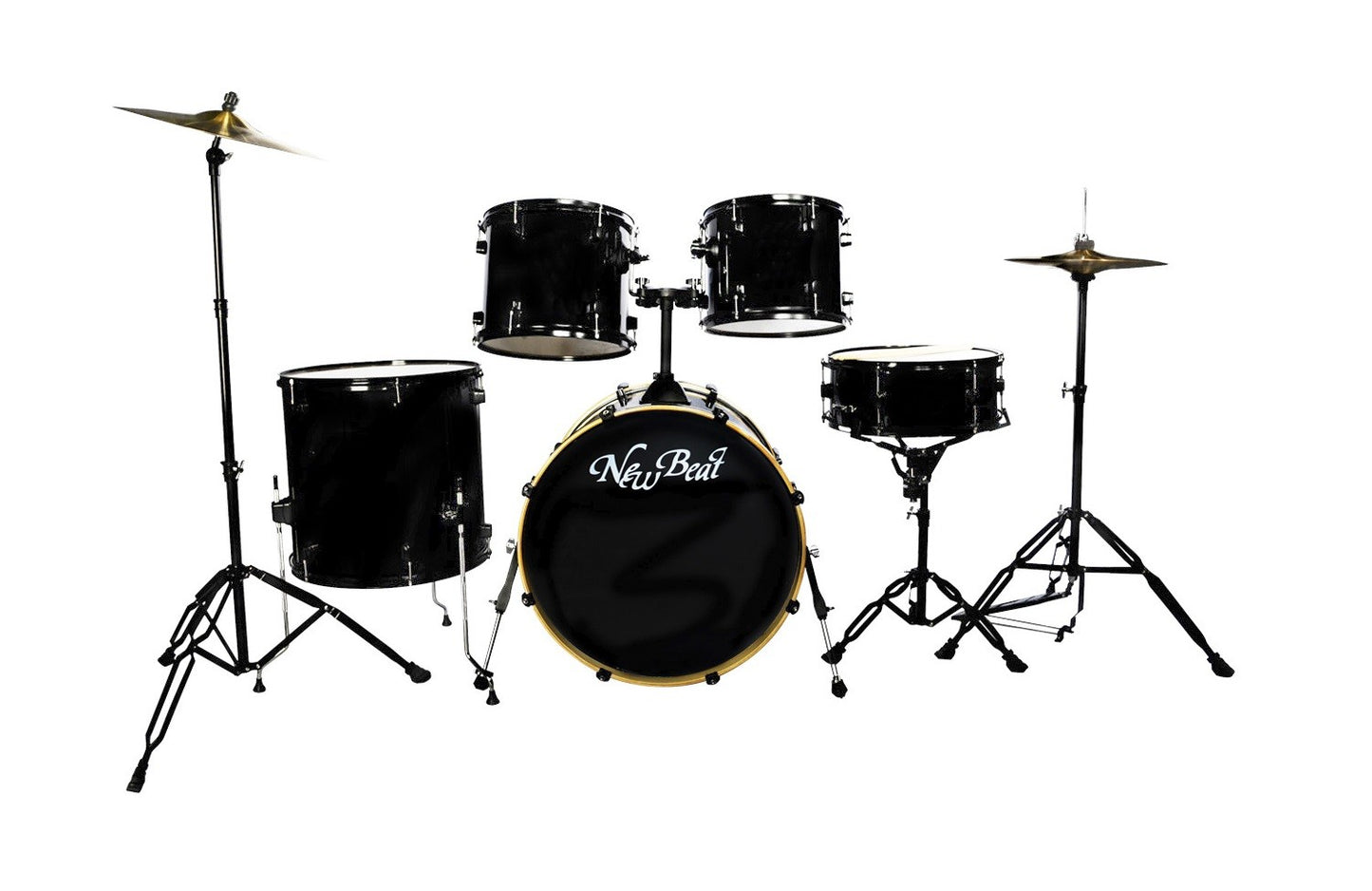 Batería Acústica con Herrajes y Platillos NB305SET- New Beat