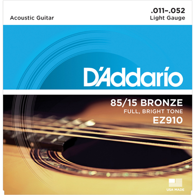 Encordadura de Bronce para Guitarra EZ-910 D'Addario