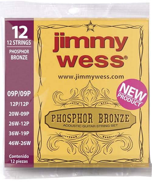 Encordadura para Guitarra Acero Estañado JWGA-1012BF Jimmy Wess