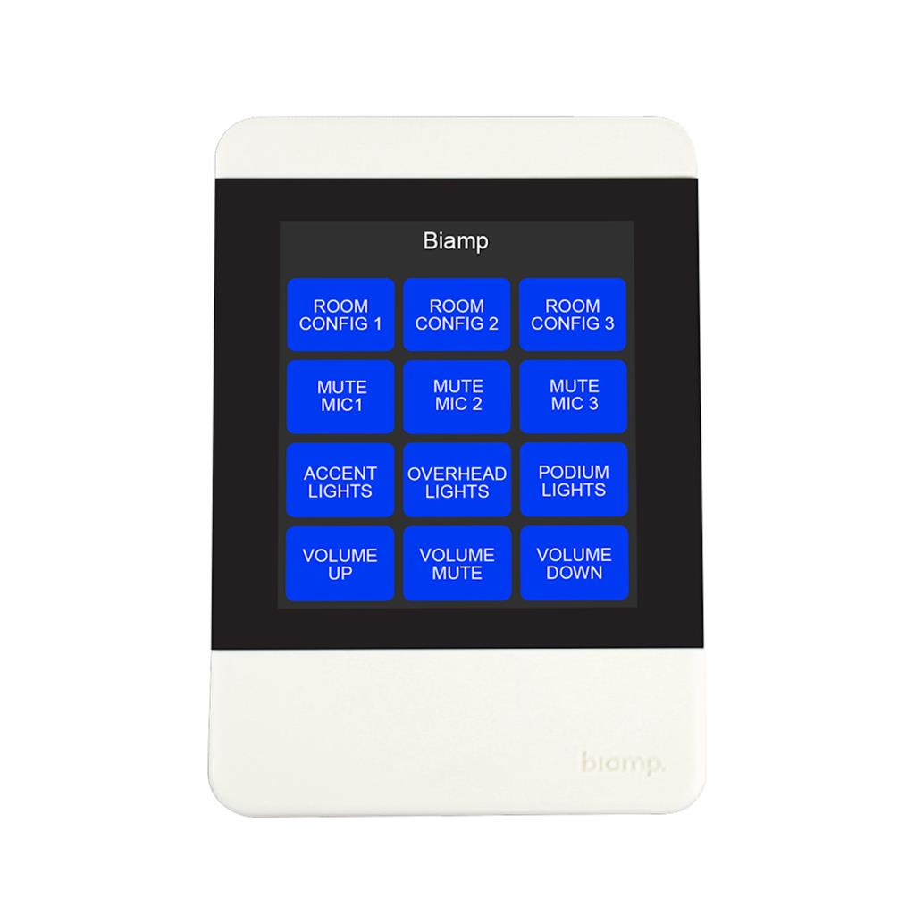 Panel de Control Táctil para Conferencias TEC-X2000 WH Biamp
