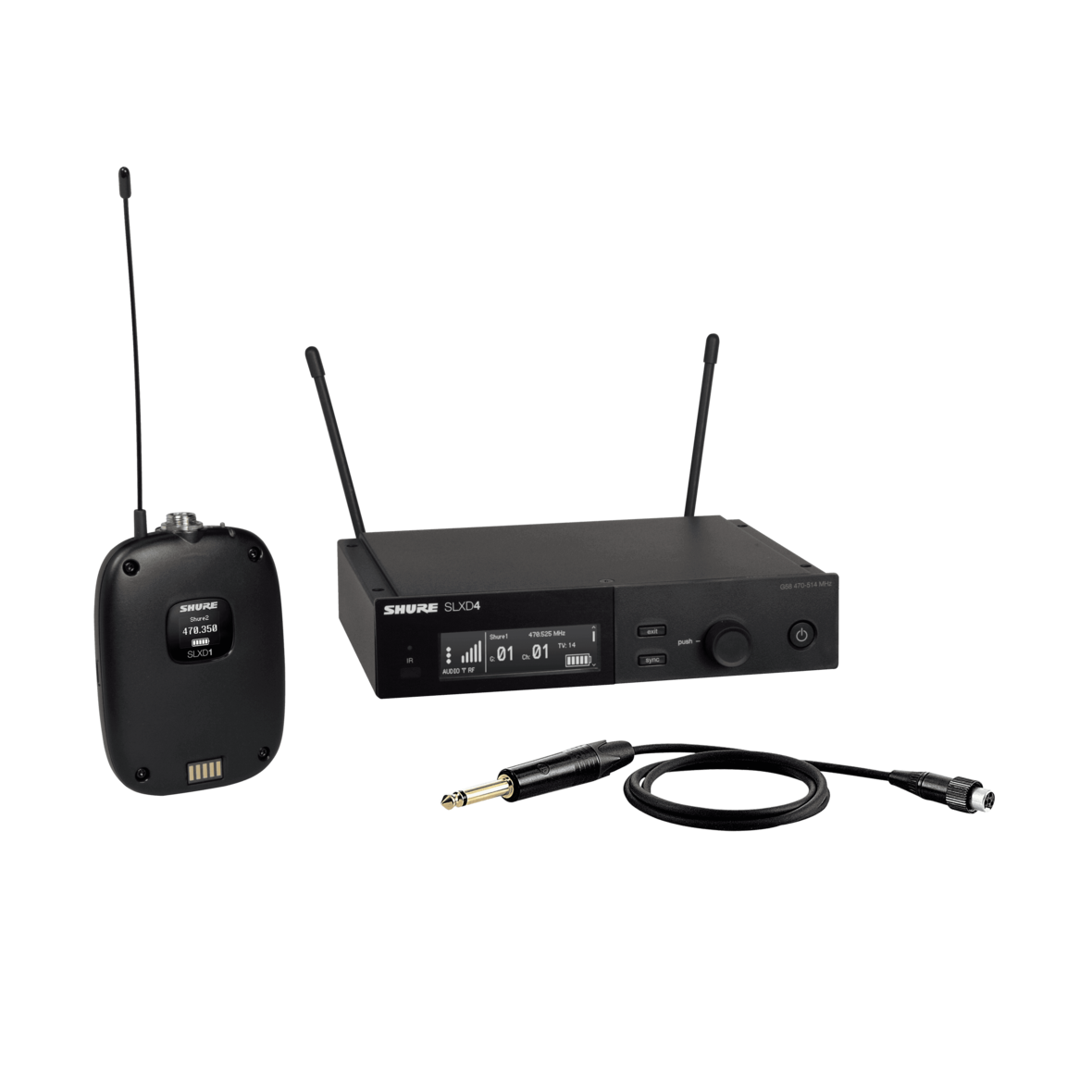 Sistema Inalámbrico Digital con Micrófono de Solapa SLXD14-G58 Shure