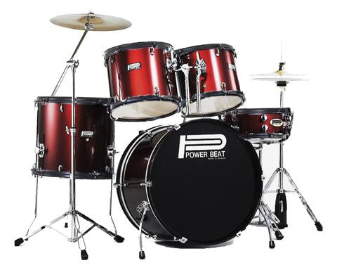 Batería Acústica 5 Pzas JBP1601A-WR Power Beat