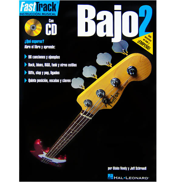 Método Fast Track para Bajo Eléctrico Vol.2 HL00695728 Hal Leonard