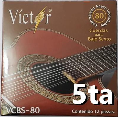 5ta Cuerda para Bajo Sexto 85 Víctor