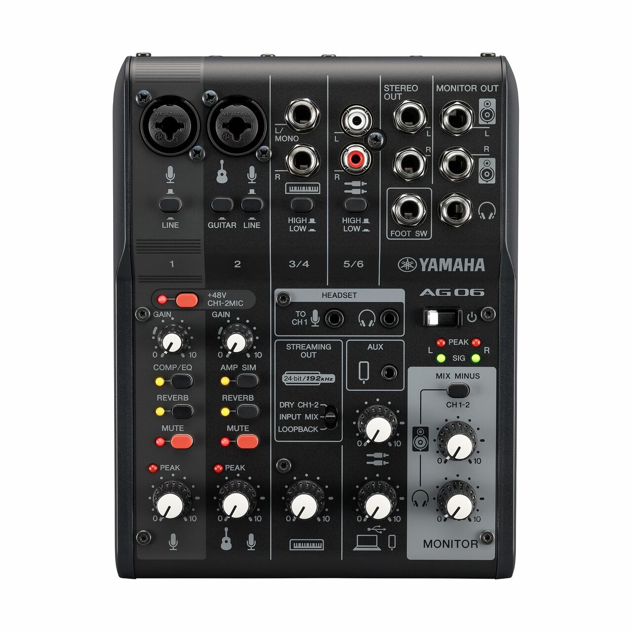 Interface de Audio AG06MK2B Yamaha