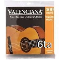 6ta Cuerda de Nylon para Guitarra Acústica 406C La Valenciana