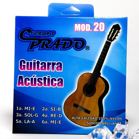 Encordadura de Nylon para Guitarra Clásica PRA-20 Prado