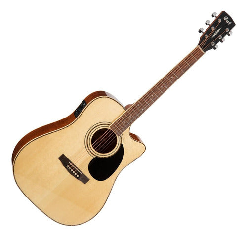 Guitarra Electroacústica Cuerdas de Acero Pastilla Activa AD880CE NS Cort