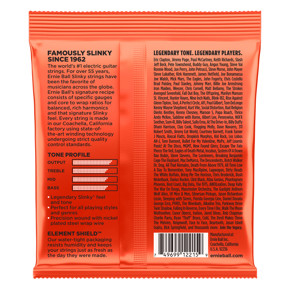 Encordadura para Eléctrica Skinny Top Heavy Bottom Slinky 2215 Ernie Ball