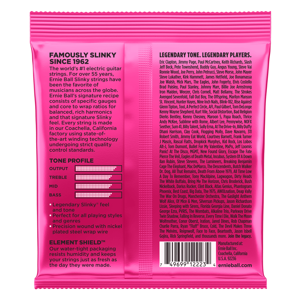 Encordadura para Eléctrica Super Slinky 2223 Ernie Ball