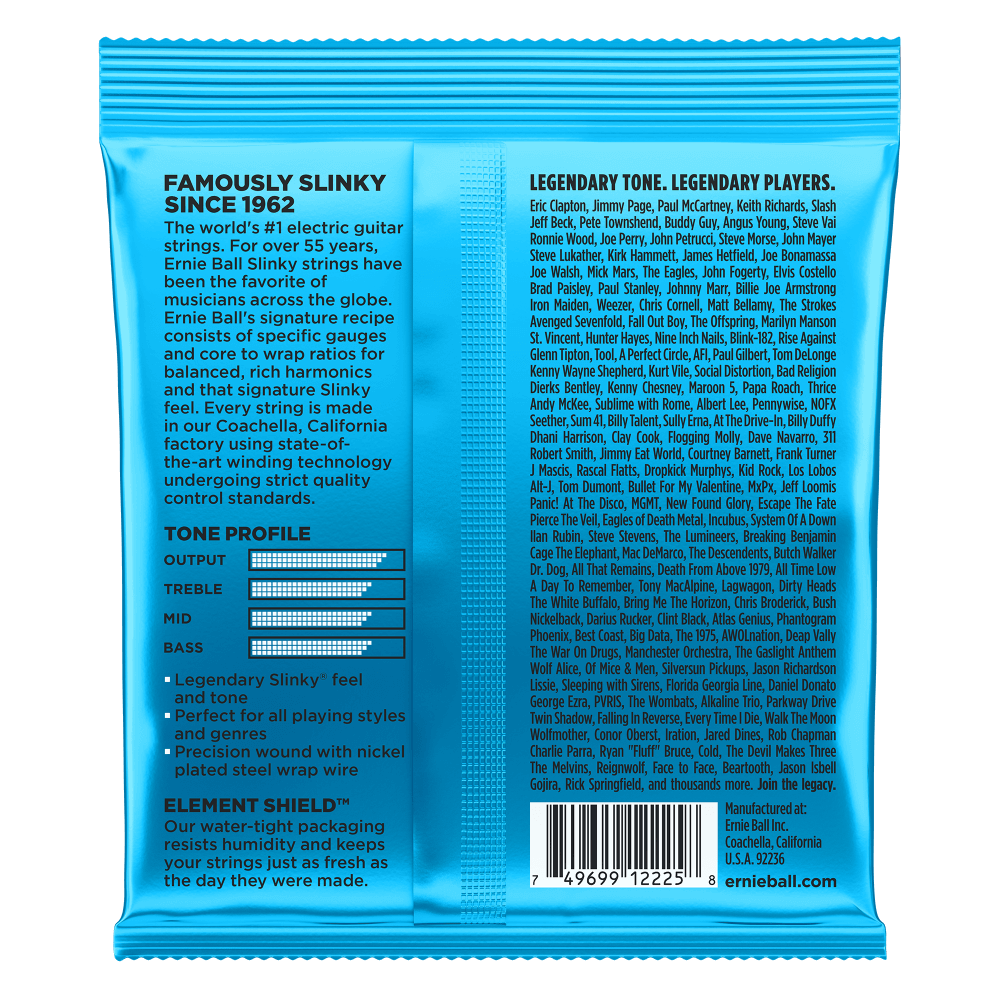 Encordadura para Eléctrica Extra Slinky 2225 Ernie Ball