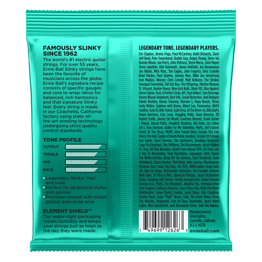 Encordadura para Eléctrica Not Even Slinky 2626 Ernie Ball