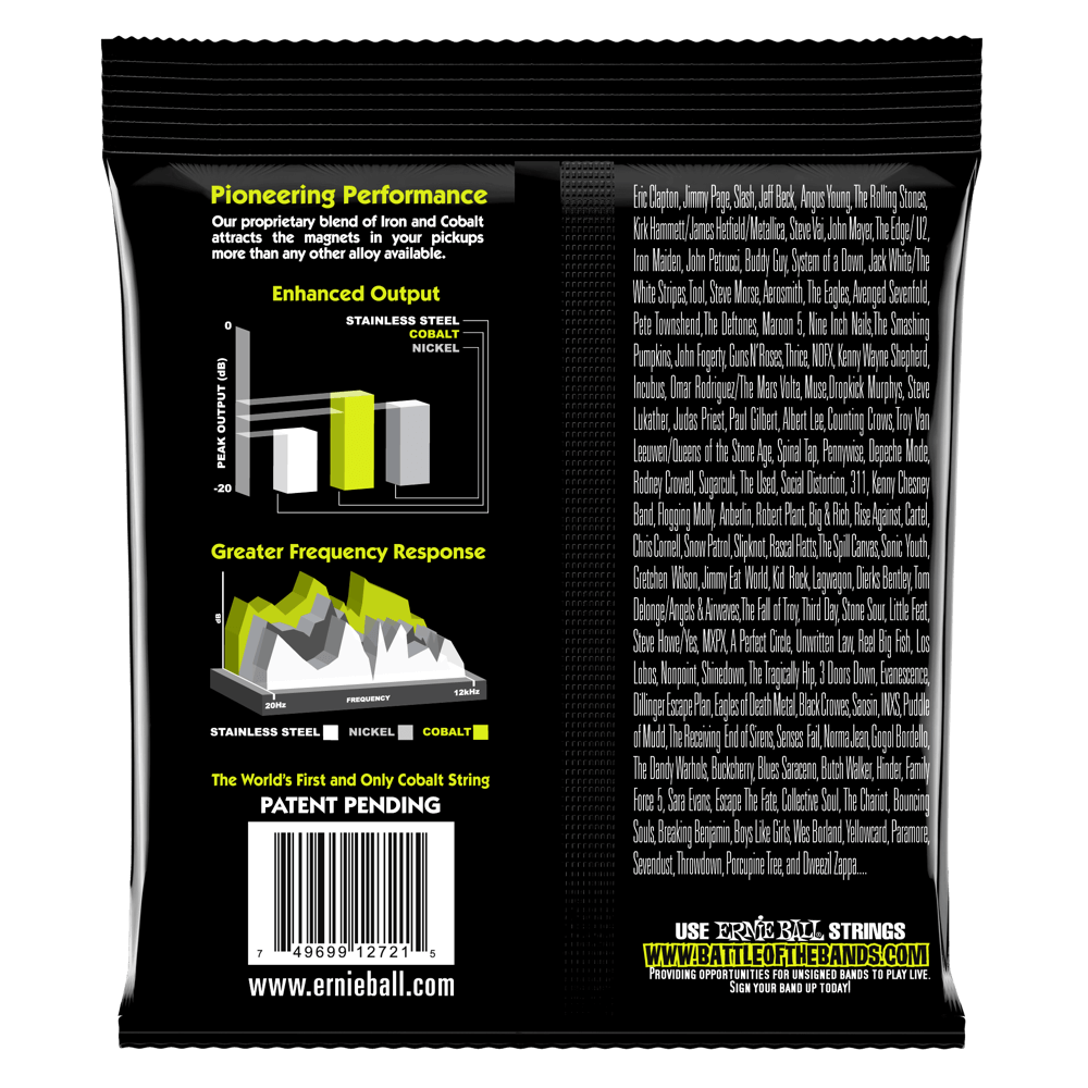 Encordadura para Eléctrica Regular Slinky Cobalt 2721 Ernie Ball