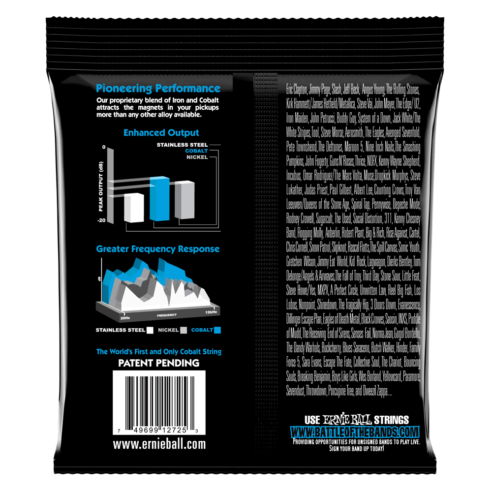 Encordadura para Eléctrica Extra Slinky Cobalt 2725 Ernie Ball
