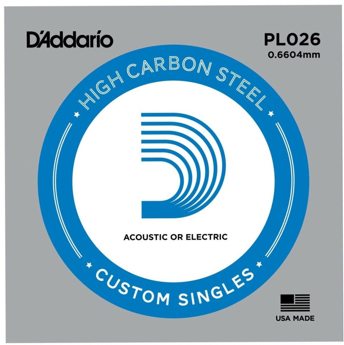4ta Cuerda para Guitarra Eléctrica PL026 D'Addario