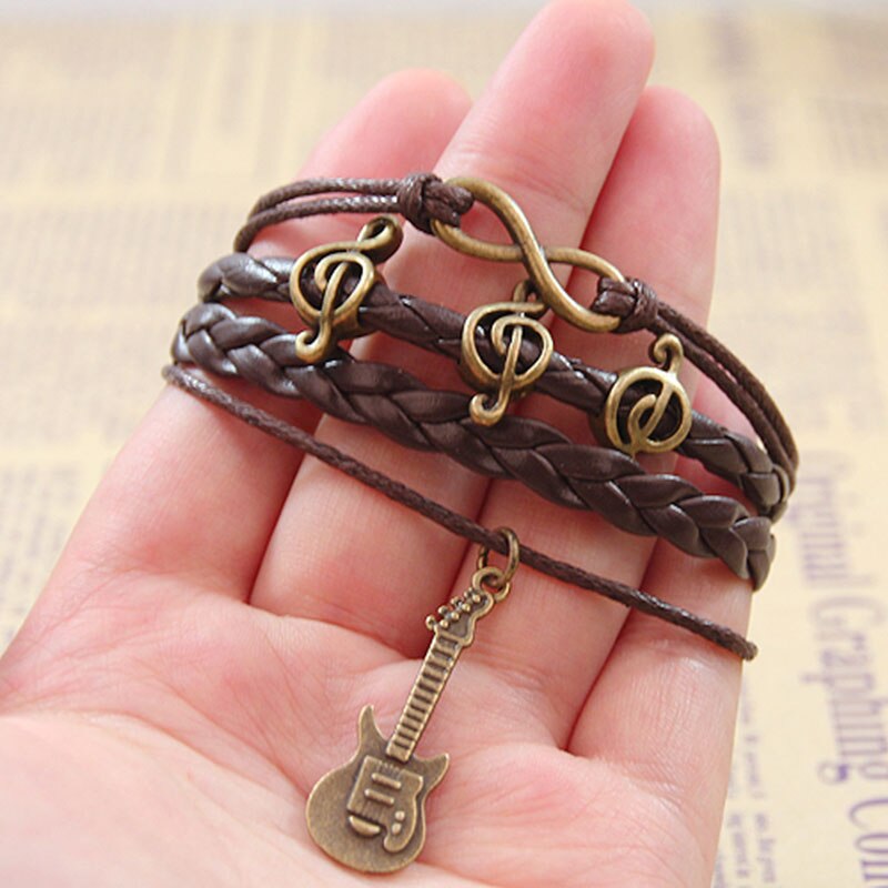 Brazalete de Infinito, Guitarra y Clave de Sol Sax Musical Creations