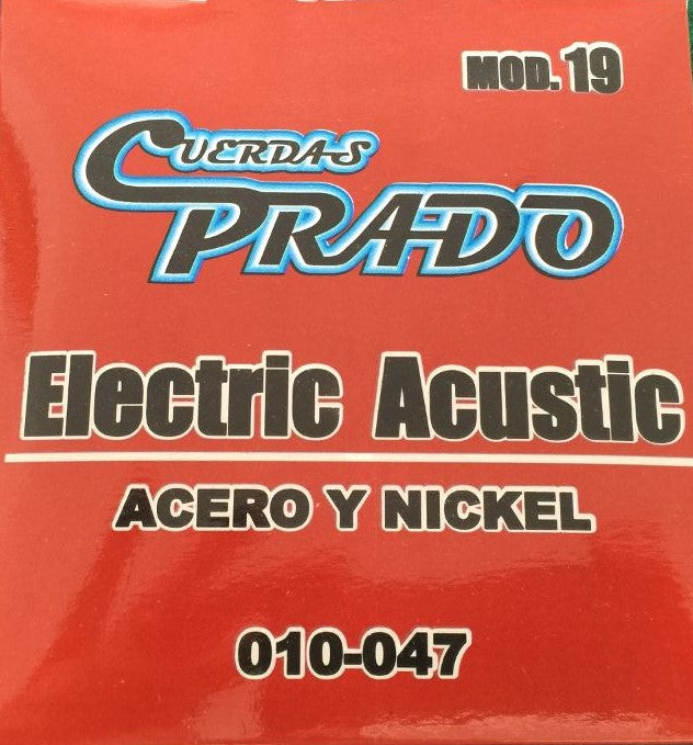 Encordadura de Acero para Guitarra Electroacústica PRA-19 Prado