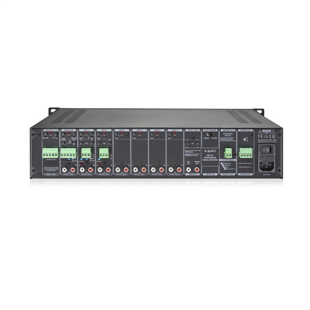 Amplificador Mezclador 120 Watts MA120 Apart