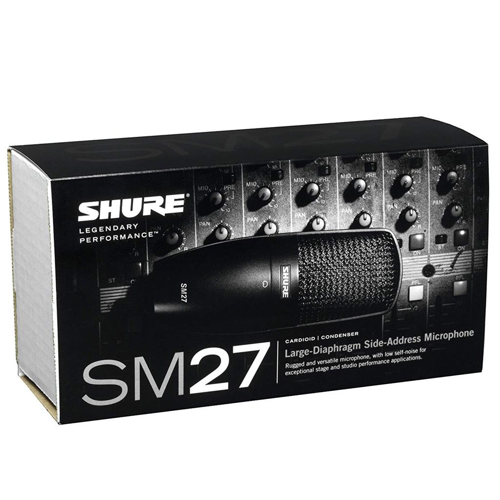 Micrófono Condensador para Estudio de Grabación SM27-SC Shure
