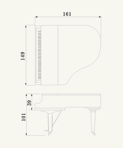 Piano de Cola 161cm C1XPE (Negro Brillante) Yamaha