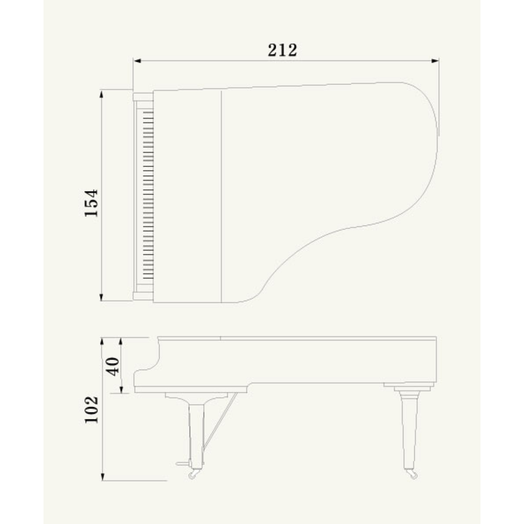 Piano de Cola 212cm CX6PE Yamaha