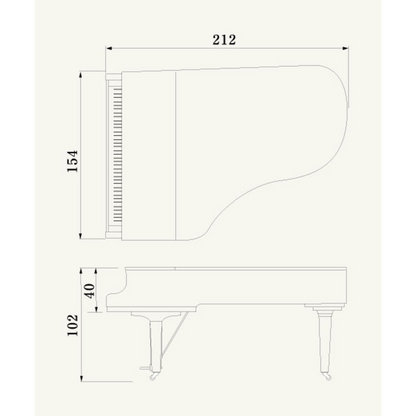 Piano de Cola 212cm CX6PE Yamaha