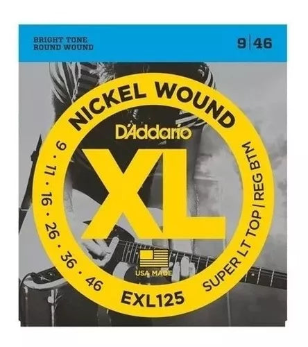 Encordadura para Guitarra Eléctrica EXL-125 D'Addario