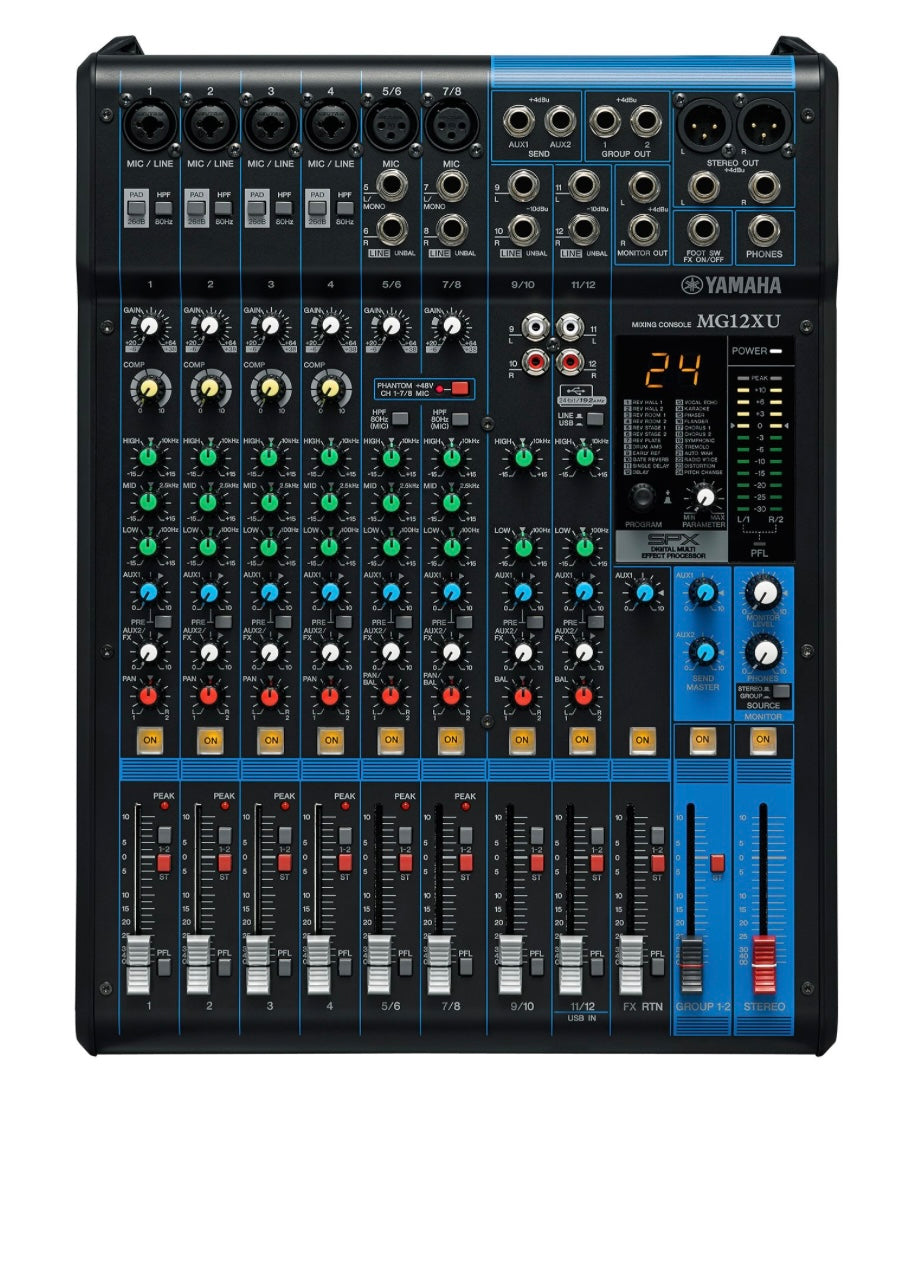 Mezcladora Análoga 12 Canales con Efectos / USB MG12XU Yamaha