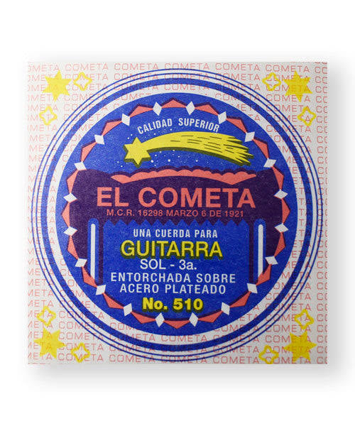 3ra Cuerda de Acero para Guitarra Acústica 510 El Cometa