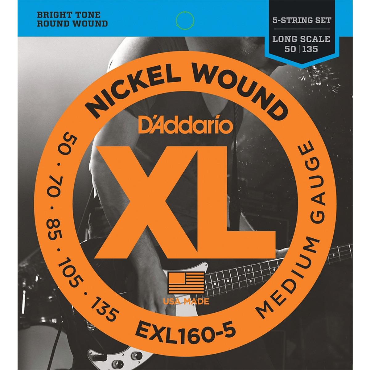 Encordadura para Bajo Eléctrico EXL-160 D'Addario