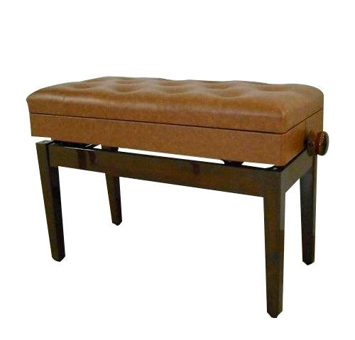 Banca para Piano Ajustable Color Nogal SLBC003 Silvertone