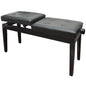 Banca Negra para Piano de Cola Ajustable (para 2 personas) SLBC009 Silvertone