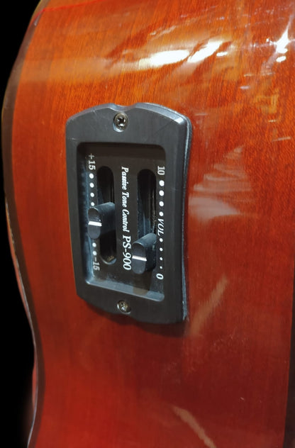 Guitarra Electroacústica Cuerdas de Nylon Pastilla Pasiva G-02E1 Catala
