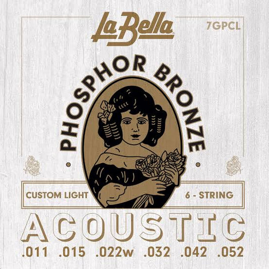 Encordadura para Guitarra de Bronce 7GPCL La Bella