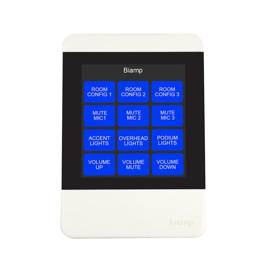 Panel de Control Táctil para Conferencias TEC-X2000 WH Biamp