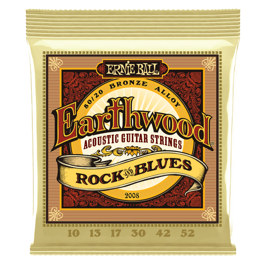 Encordadura para Guitarra Acústica Rock & Blues Earthwood 2008 Ernie Ball