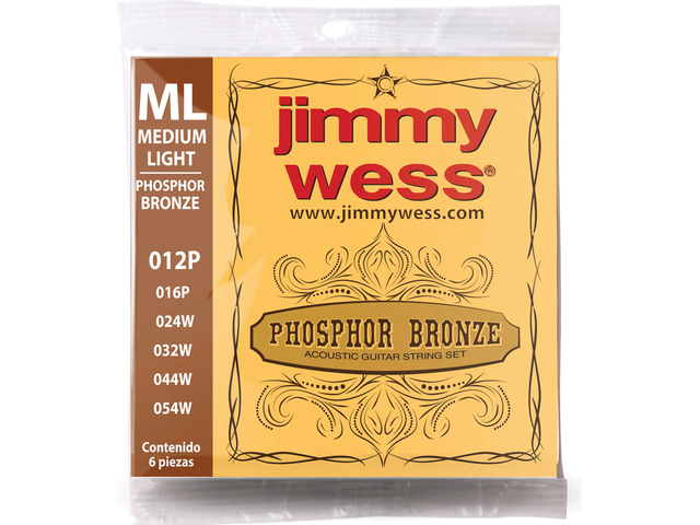 Encordadura de Bronce para Guitarra JWGA-812BF Jimmy Wess