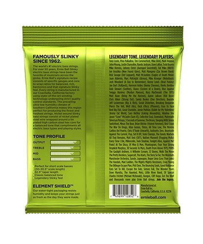 Encordadura para Bajo "Short Scale Regular Slinky" 2852 Ernie ball