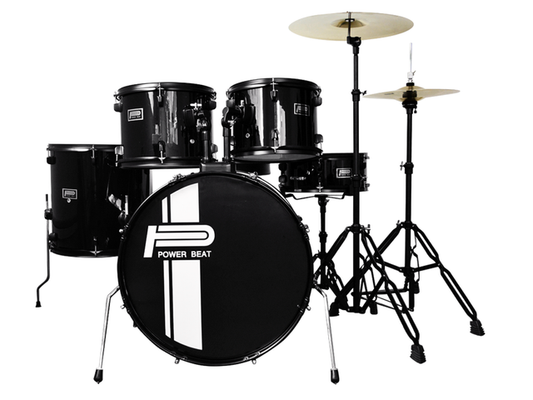 Batería Acústica 5 Pzas JBP1601A-BK Power Beat