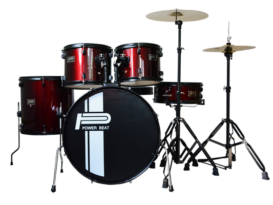 Batería Acústica 5 Pzas JBP1601A-WR Power Beat