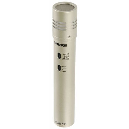 Micrófono Cardioide para Instrumento KSM137/SL Shure