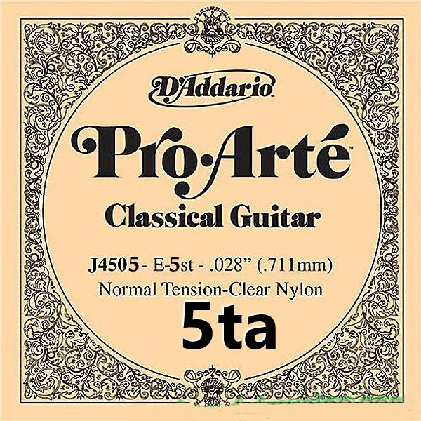 5ta Cuerda Nylon para Guitarra Acústica J4505 D'Addario