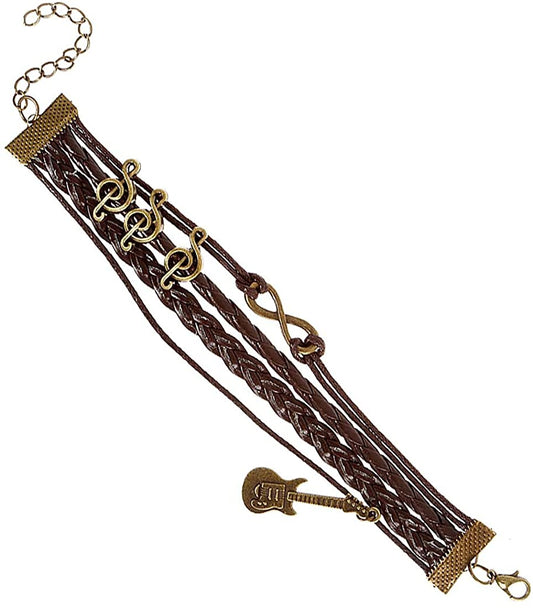 Brazalete de Infinito, Guitarra y Clave de Sol Sax Musical Creations