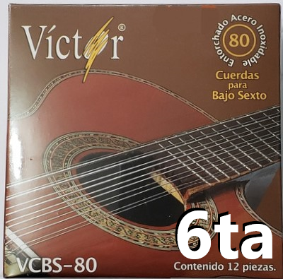 6ta Cuerda para Bajo Sexto 86 Victor
