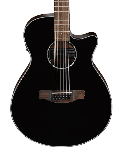 Guitarra Docerola Electroacústica de 12 Cuerdas AEG5012-BKH Ibanez