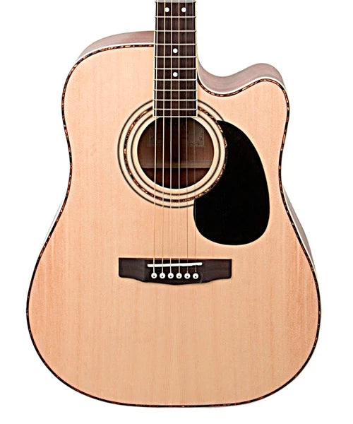 Guitarra Electroacústica Cuerdas de Acero Pastilla Activa AD880CE NS Cort