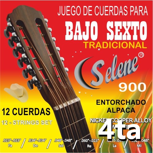 4ta Cuerda para Bajo Sexto 904-S Selene