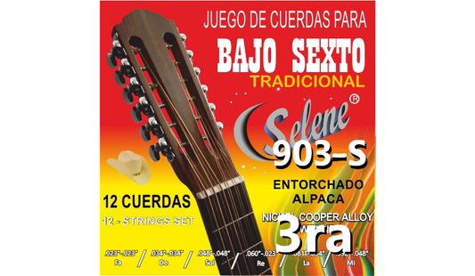 3ra Cuerda para Bajo Sexto 903-S Selene