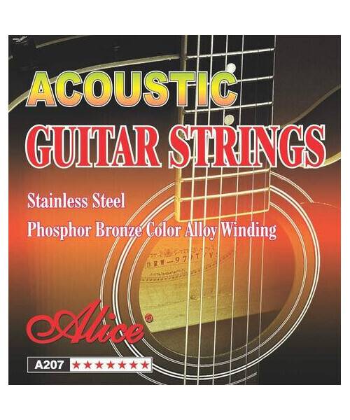 Encordadura de Bronce para Guitarra Acústica A207SL Alice